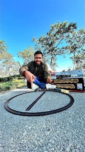 Outdoor Train Set Run | Full Track Setup & Smooth Ride 🚆✨ #Shorts