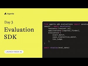 Evaluation SDK for Multi-Step AI Agents | Agenta Launch Week Day 3