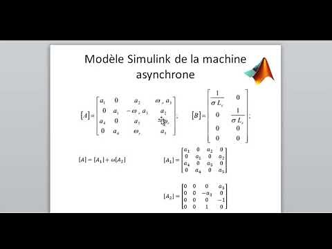 Modélisation Simulink du Moteur asynchrone - Resprésentation d'état