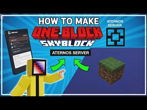 How to make One block survival world in aternos server
