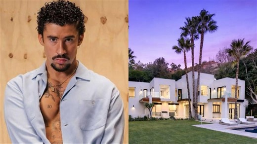 Las fotos de la mansión de Bad Bunny en Hollywood Hills que muestran su paraíso privado: piscina infinita y vistas únicas