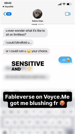 30K views | FableVerse lets you talk, flirt, or even date your favorite anime characters — yes, even Satoru Gojo  | VoyceMe | Facebook