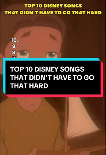 Top 10 Disney Songs That Didn't Have to Go That Hard