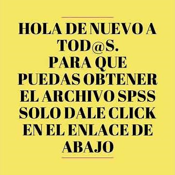 DESCARGAR ARCHIVO SPSS PARA WINDOWS