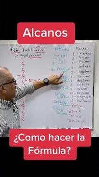 Fórmula de alcanos #alcanos #quimicaorganica #profeponcho #quimicafacil