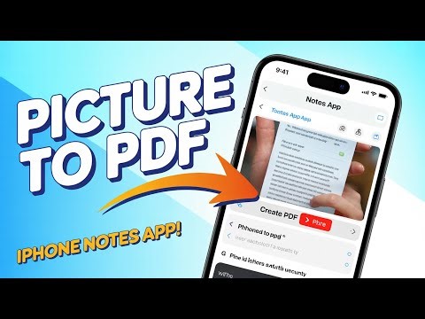 How to Convert Picture to PDF on iPhone Using Notes App!