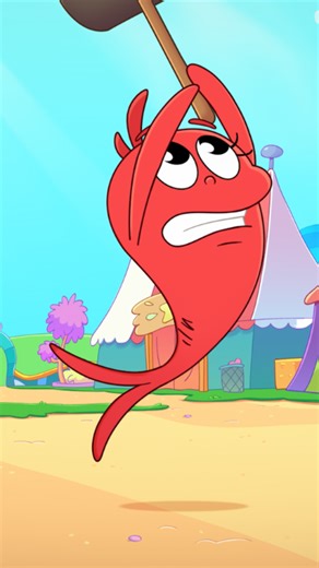 Handing my kid the mallet because there's no one stronger than a stubborn toddler 😂 DR. SEUSS'S RED FISH, BLUE FISH Season 2 is now playing on Netflix! | Netflix Family