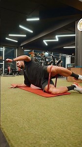 Leg Banded Side Plank Cable Row Half Knee Dynamic