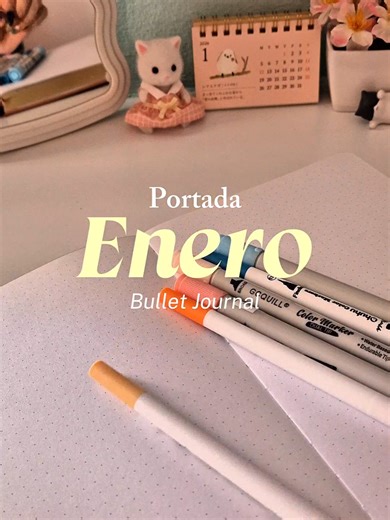 Portada de Bullet Journal para Enero: Funcional y Útil