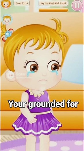 baby hazel hits mat and gets grounded