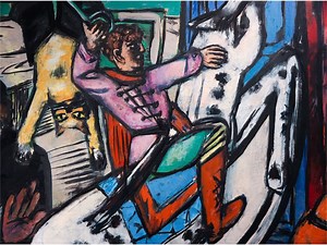In this episode of The Artist Project, painter, sculptor, and printmaker Eric Fischl admires “Beginning,” Max Beckmann’s 1949 triptych. Fischl notes that Beckmann is “painting about the struggle of being human.” http://met.org/28PD9Tm #MetArtistProject | The Metropolitan Museum of Art, New York
