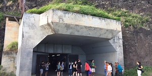 At Kualoa Ranch, a real WWII-era bunker came in pretty handy this weekend