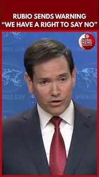 Rubio Draws the Line: U.S. Will Decide Who Enters—and Who Pays the Price