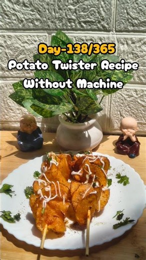 Day-138/365 Potato Twister Recipe Without Machine #FoodieGram #YummyFood #365DaysOfRecipes
