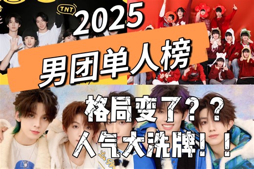 【单人榜】【男团盘点】2025内地男团盘点排名