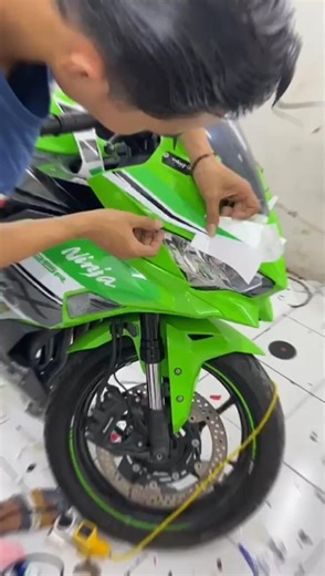 striping motor ninja #otomotif #wrappingsticker