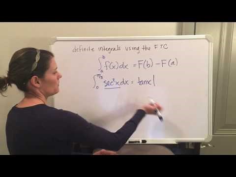 Definite Integrals Using The FTC