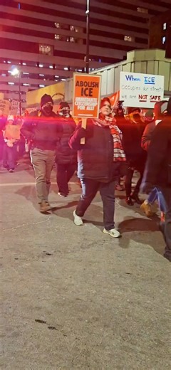 Cincinnati Public Radio on Instagram: "A Cincinnati rally and march supporting anti-ICE protests in Minneapolis drew hundreds Friday night. Full story on wvxu.org."