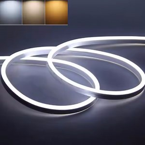 14*14mm AC 110V LED Neon Light with 3 Colors Dimmable Waterproof Flexible Outdoor Rope Light for Bedroom Room Decoration