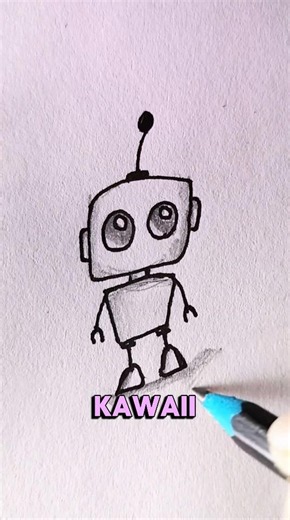 Draw Kawaii Robert With Me! Step-by-Step Tutorial #art #shorts #foryou #satisfying #robert #easy