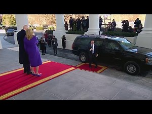 Inauguration Day: Donald, Melania Trump arrive at White House