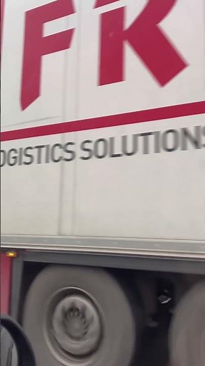 Blue Truck Smoothly Cruising Through Europe