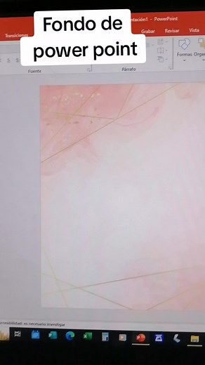 Insertamos un fondo en power point