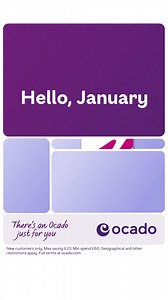Start the year with 25% off your 1st order, FREE deliveries for 3 months and a visit to Ocado’s one-stop feel-good shop. | Ocado