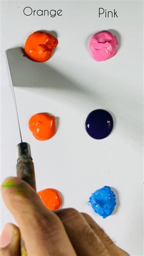 Orange Mix with 3 new colors #satisfying #shorts