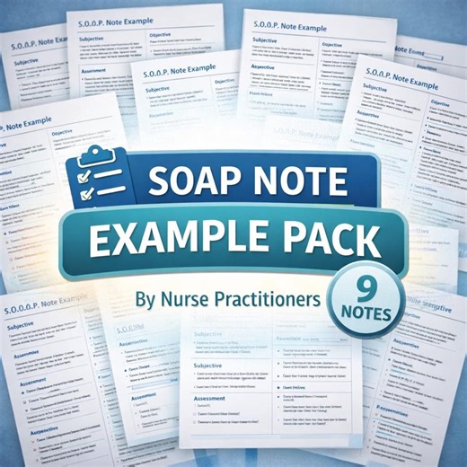 SOAP Note Example Pack for New Graduate Nurse Practitioners - Etsy Canada