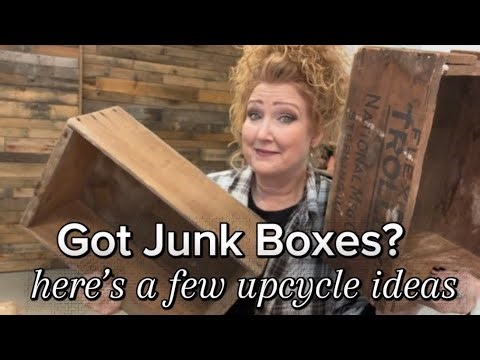 Do you have junk wooden boxes laying around? Need Inspiration?