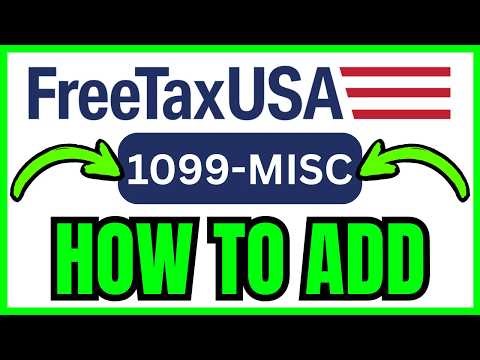 How To ENTER 1099-MISC On FreeTaxUSA (QUICK & EASY) 2026