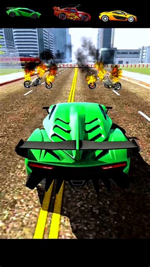 Which Car can pass between 2 Ghost rider bikes 😱 #shorts #viral #ghostrider #car #challenge #gaming