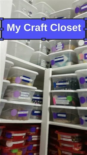 The cheapest way to organize a craft closet #budgetsmart #organization #craftroom