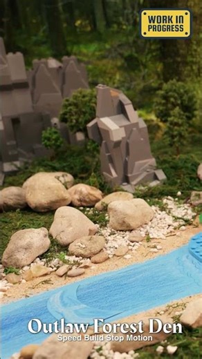 Here's What The LEGO Outlaw Forest Den Speed Build Stop Motion Animation Will Look Like!