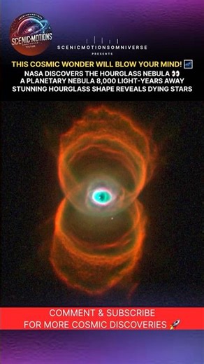 NASA Discovers Hourglass Nebula in Deep Space! 👀 Planetary Nebula 8,000 LY Away 🌌
