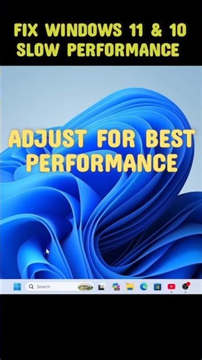 FIX WINDOWS 11&10 SLOW PERFORMANCE #windows #shorts #trending #viral #tech #computer #laptop #reel