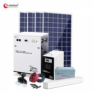 [Hot Item] Sistema de energía solar portátil fotovoltaico completo y económico fuera de la red 3000W 5kw 5000W 1000W 600W con panel solar, precio para hogar, casa, RV con batería e inversor
