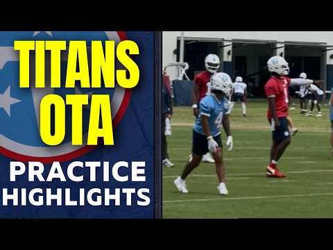Tennessee Titans Highlights from OTA Practice: Cam Ward, Carnell Tate, and more!