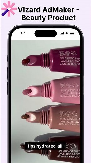 Rhode lipstick ad made from real assets. No shoot, just clean beauty vibes. #Rhode #AdMaker