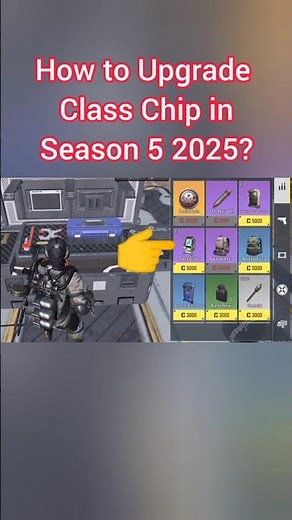 How to Upgrade Class Chip in Season 5 2025 | Buy Station Cod Mobile #shorts #codm #callofdutymobile