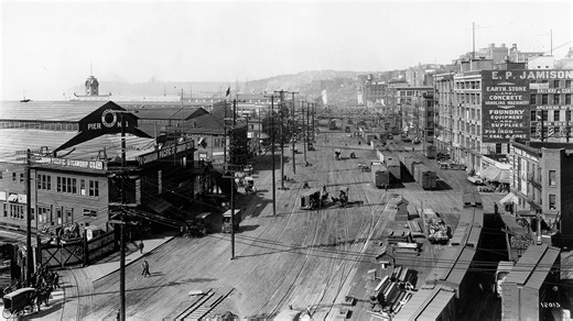 We’re traveling back in time at warp speed! In just three minutes, HistoryLink.org's Jennifer Ott takes us through the Waterfront Seattle's past: from towering glaciers to thriving Coast Salish communities to the trains and heavy industry that once rumbled along Downtown’s shore. | Seattle Channel
