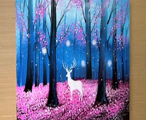 38 reactions | Arts / Painting a Fairy Deer Forest - MAY Art. | HKG Life | Facebook