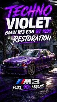 BMW M3 E36 GT 1995 Techno Violet #bmwm3e36 #bmwm3 #bmw #asmr