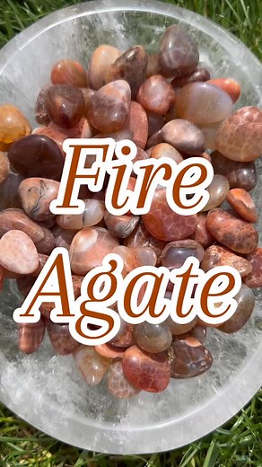 Ignite your inner fire with Fire Agate  — a crystal that radiates...
