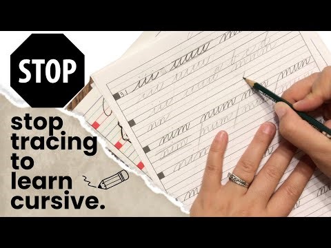 Stop Endless Tracing to Learn Cursive | Learn Cursive as an Art | What type of Cursive to teach?