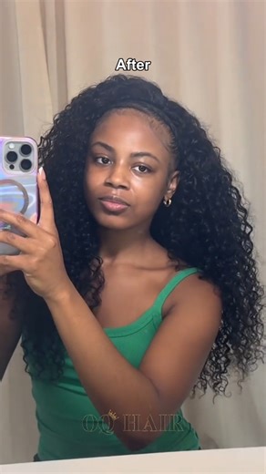 𝐨𝐪𝐡𝐚𝐢𝐫.𝐜𝐨𝐦 | Get full & flawless hair in seconds✨ Half wig install changed everything. beauty: maniimula (tk) Hair: Water Wave 3-in-1 HalfWig 🙌Hit the... | Instagram