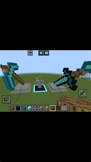 Epic Minecraft Pickaxe statue 🔥 #minecraft