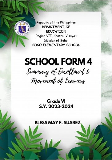 Editable Aesthetic Cover Designs for School Forms