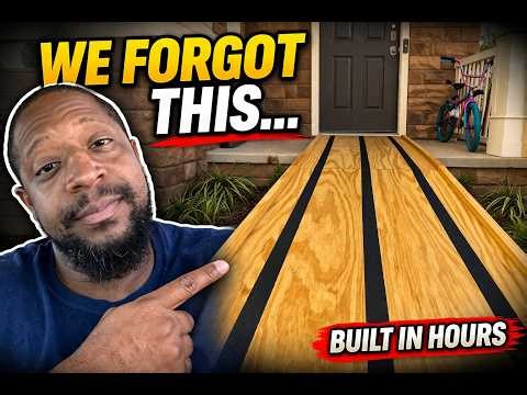I built a Wheelchair Ramp in a few hours